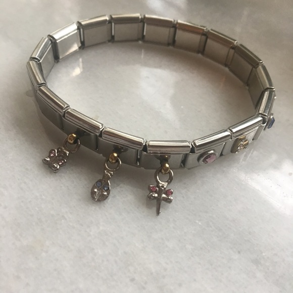 Stainless steel bracelets 2. Have gold charms. - Picture 4 of 8